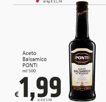 Paghi Poco Aceto balsamico ponti ml 500 offerta