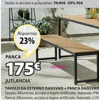 JYSK Panca offerta
