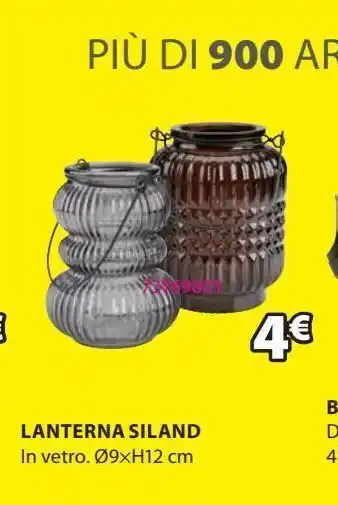 JYSK Lanterna in vetro offerta
