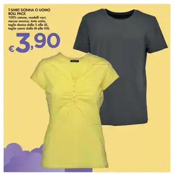 Bennet T-shirt donna o uomo roll pack offerta