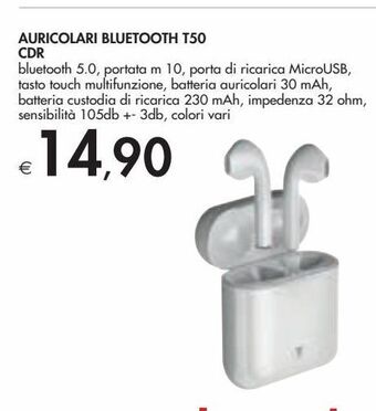 Bennet Auricolari bluetooth t50 cdr offerta