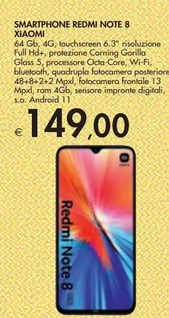 Bennet Smartphone redmi note 8 xiaomi offerta