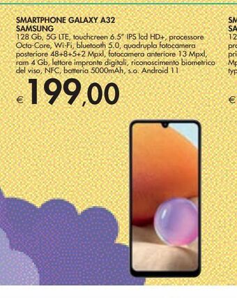 Bennet Smartphone galaxy a32 samsung offerta