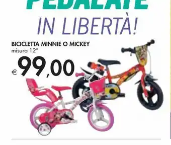 Bennet Bicicletta minnie o micky offerta