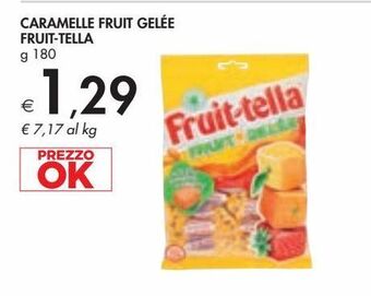 Bennet Caramelle fruit gelèe fruitella g 180 offerta