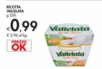 Ricotta vallelata g 250