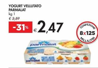 Bennet Yogurt vellutato parmalat 1 kg offerta
