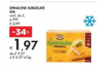 Bennet Spincine surgelate aia conf da 3 g 300 offerta