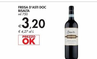 Bennet Freisa d'asti doc bisalta ml 750 offerta