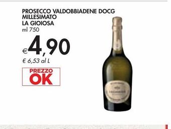 Bennet Prosecco valdobbiadene docg millesimato la gioiosa ml 750 offerta