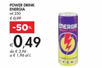 Bennet Power drink energia ml 250 offerta