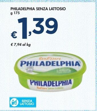 Bennet Philadelphia senza lattosio g 175 offerta