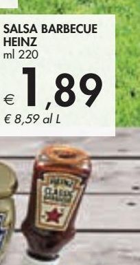 Bennet Salsa barbecue heinz ml 220 offerta