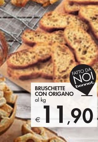 Bruschette con origano  al kg