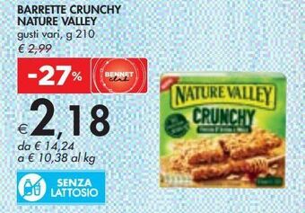 Bennet Barrette crunchy nature valley gusti vaeri g 210 offerta