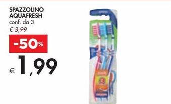 Bennet Spazzolino aquafresh conf da 3 offerta