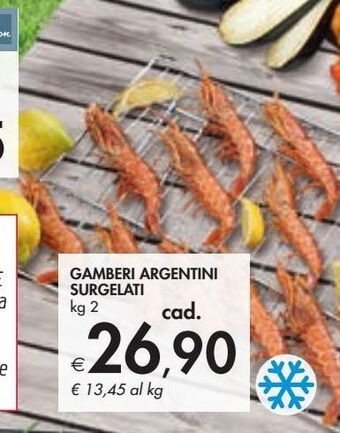 Bennet Gamberi argentini surgelati 2 kg offerta