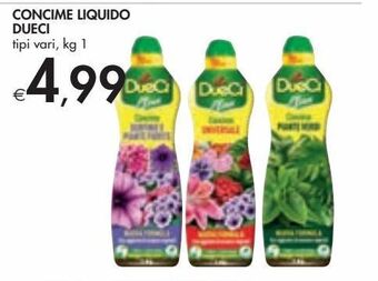 Bennet Concime dueci liquido tipi vari 1 kg offerta