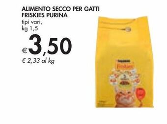 Alimento secco per gatti friskies purina tipi vari kg 1.5