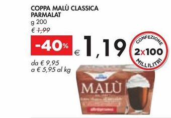 Bennet Coppa malù classica parmalat g 200 offerta