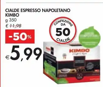 Bennet Cialde espresso napoletano kimbo g 350 offerta