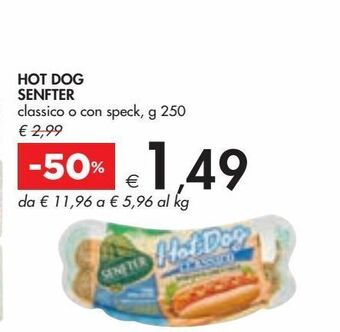 Bennet Hot dog senfter classico o con speck g 250 offerta