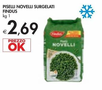 Bennet Piselli novelli surgelati findus kg 1 offerta