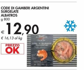Bennet Code di gamberi argentini surgelate albatros g 800 offerta