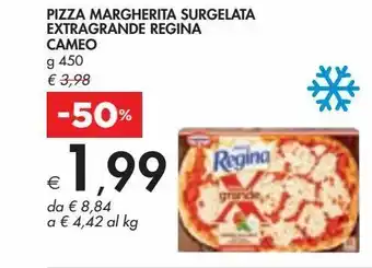 Bennet Pizza margherita surgelata extragrande regina cameo g 450 offerta