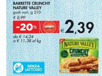 Bennet Barrette crunchy nature valley gusti vaeri g 210 offerta