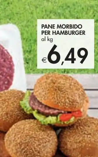 Bennet Pane morbido per hamburger al kg offerta