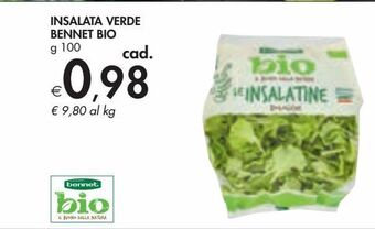 Bennet Insalata verde bennet bio g 100 offerta