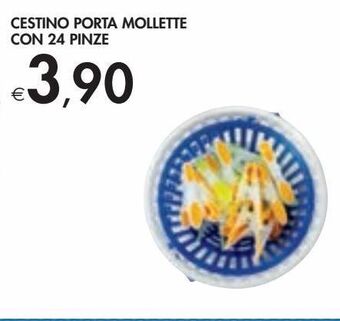 Bennet Cestino porta mollette con 24 pinze offerta