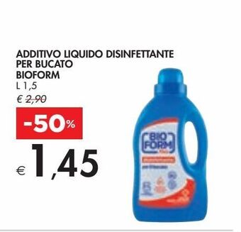 Bennet Additivo liquido disinfettante per bucato bioform l 1.5 offerta