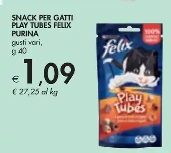 Bennet Snack per gatti play tubes felix purina gusti vari g 40 offerta