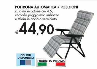 Bennet Poltrona automatica 7 posizioni offerta