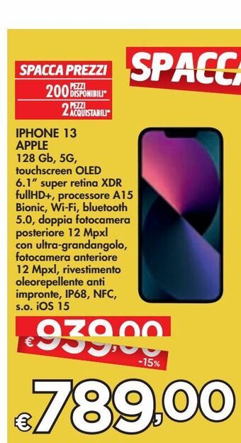 Bennet Iphone 13 apple offerta