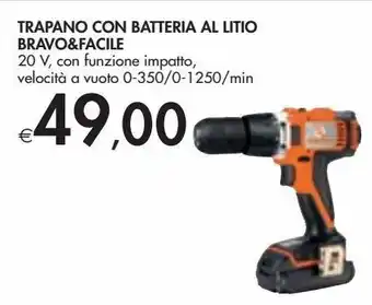 Bennet Trapano a batteria a litio bravo e facile offerta
