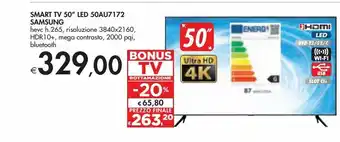 Bennet Smart tv samsung 50'' led 50au7172 offerta