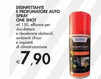 Bennet Disinfettante e profumatore auto spray one shot offerta