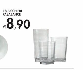 18 bicchieri pasabahce