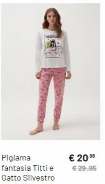OVS Pigiama lungo donna offerta