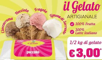 Supermercati Piccolo IL Gelato Artigianale offerta