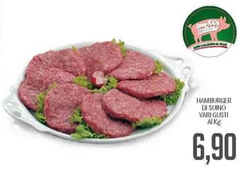 Supermercati Piccolo Hamburger di Suino vari gusti offerta