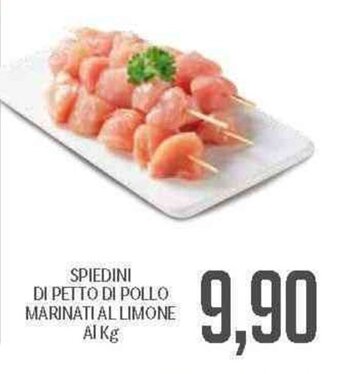 Supermercati Piccolo Spiedini di Petto di Pollo Marinati al Limone offerta