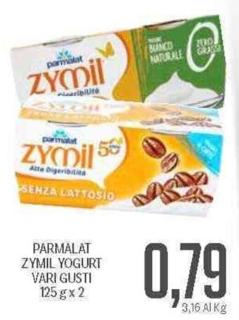 Supermercati Piccolo Parmalat Zymil Yogurt vari gusti 125 gx2 offerta