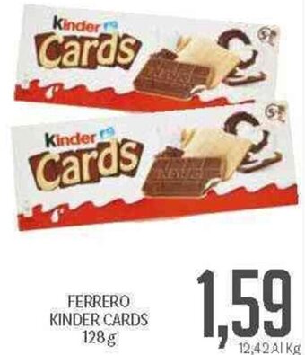 Supermercati Piccolo Ferrero Kinder Cards 128 g offerta