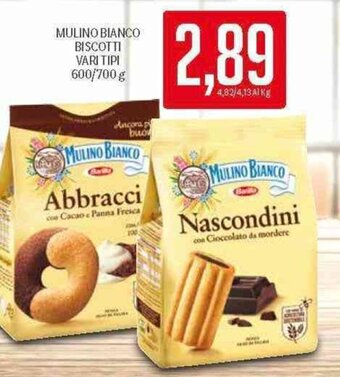 Supermercati Piccolo Mulino Bianco Biscotti vari tipi 600/700 g offerta