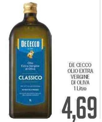 Supermercati Piccolo De Cecco Olio Extra Vergine di Oliva 1 litro offerta