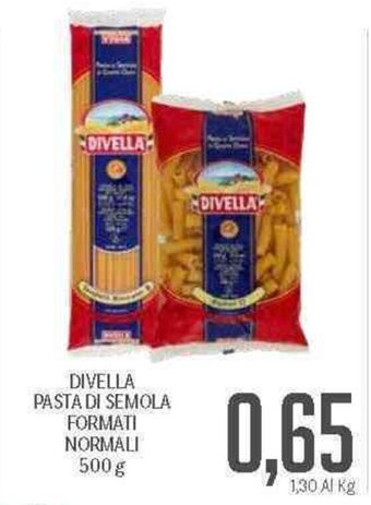 Supermercati Piccolo Divella Pasta di Semola Formati Normali 500 g offerta